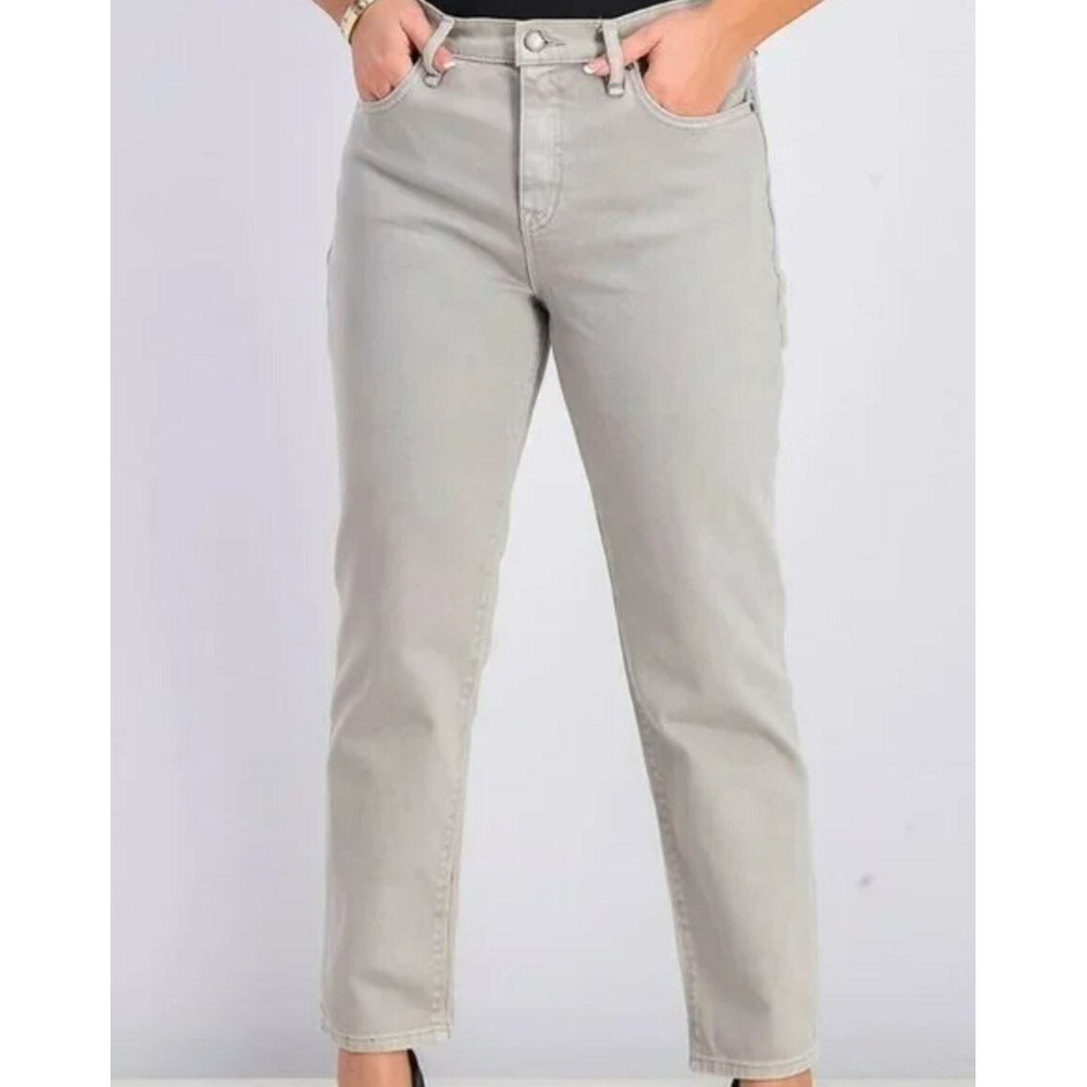 Hudson Women Boyfriend Jeans W282DWM SFGR Grey Sz 26 Designer Denim